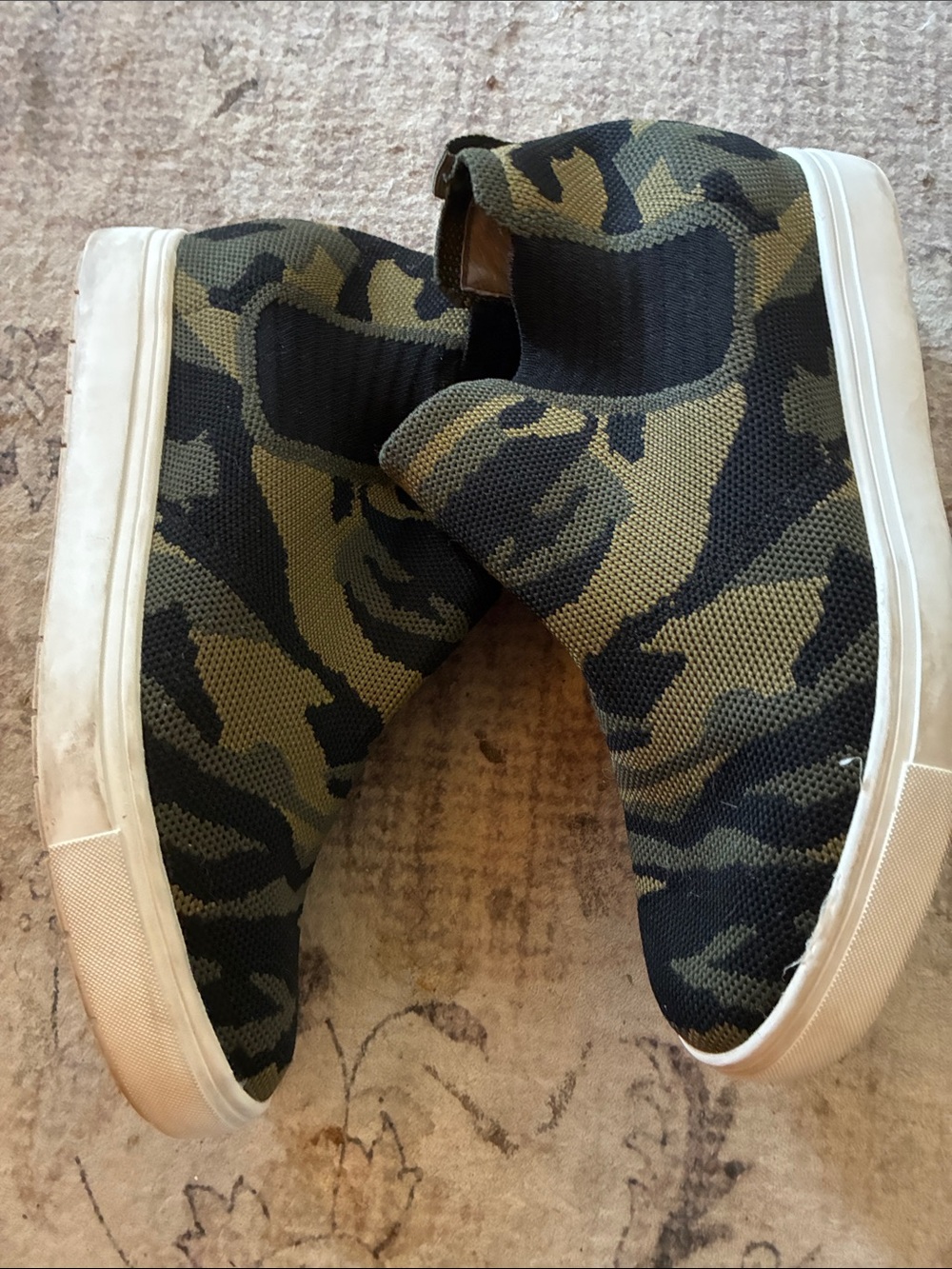 Steven By Steve Madden Chime Camo Knit Slip-On Sneakers 8.5 - Picture 4 of 6
